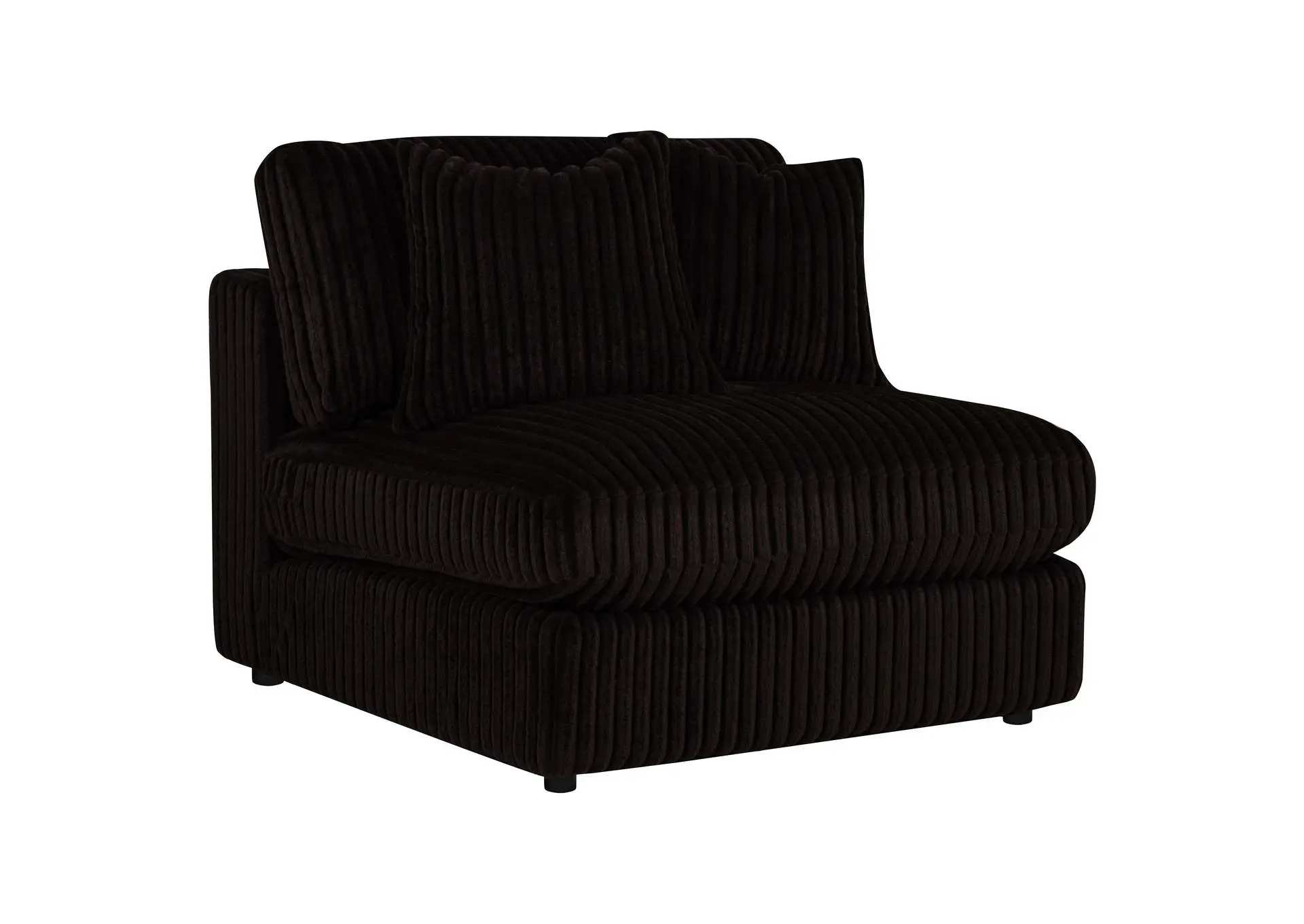 Blaine Upholstered Armless Chair Chocolate